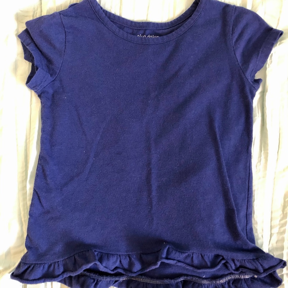 Peplum short sleeve top